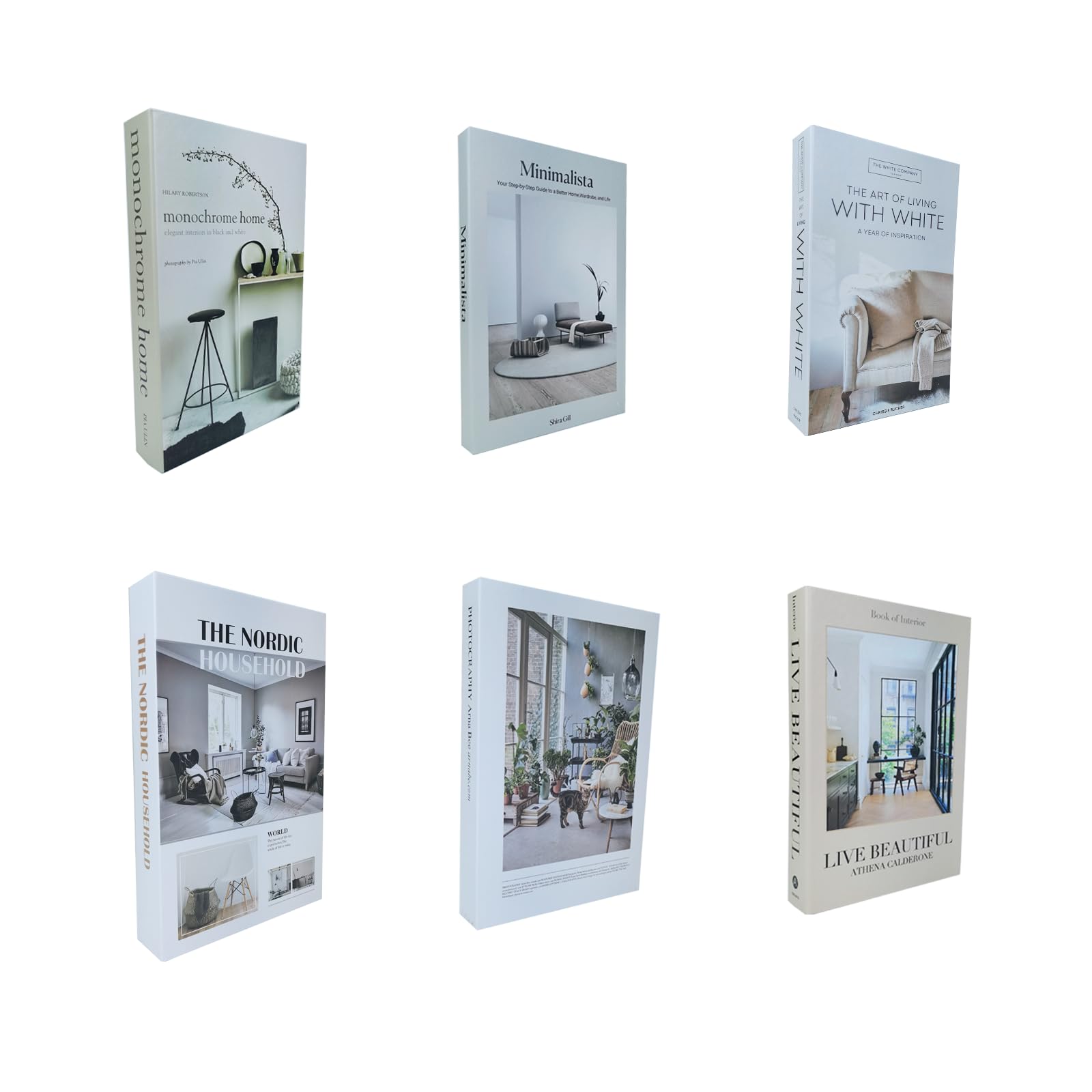 希少★Fabulous AssortedBook limited edition Amazon.com: 6 PCS Faux Books for Decoration,Designer Luxury